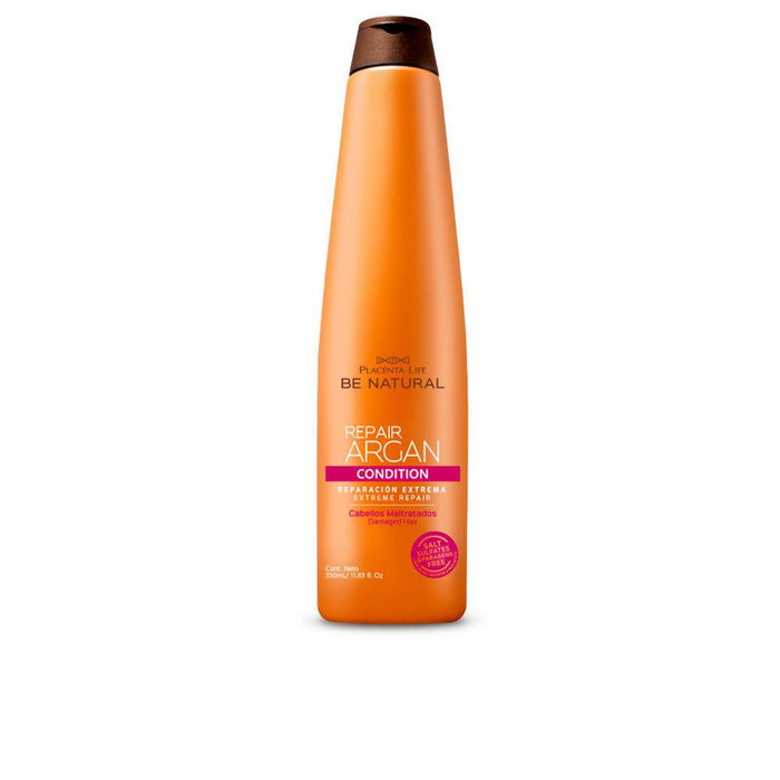 Be Natural Acondicionador Repair Argan pour Cheveux Abîmés - Sans Sulfates ni Parabènes - Action Réparatrice Immédiate, Nutrification et Brillant Be Natural Acondicionador Repair Argan pour Cheveux Abîmés - Sans Sulfates ni Parabènes - Action Réparatrice Immédiate, Nutrification et Brillant