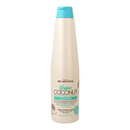 Be Natural Shampooing Virgin Coconut à l'Huile de Coco Vierge Biologique 350 ml - Sans Sulfates, Sans Parabènes, Tous Types de Cheveux
