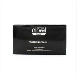 Nirvel Proteins Repair Ampoules Lotion Réparatrice pour Cheveux Secs et Abîmés - Reconstruit et Hydrate - Effet Flash 1 Minute - Lot de 10x10 mL
