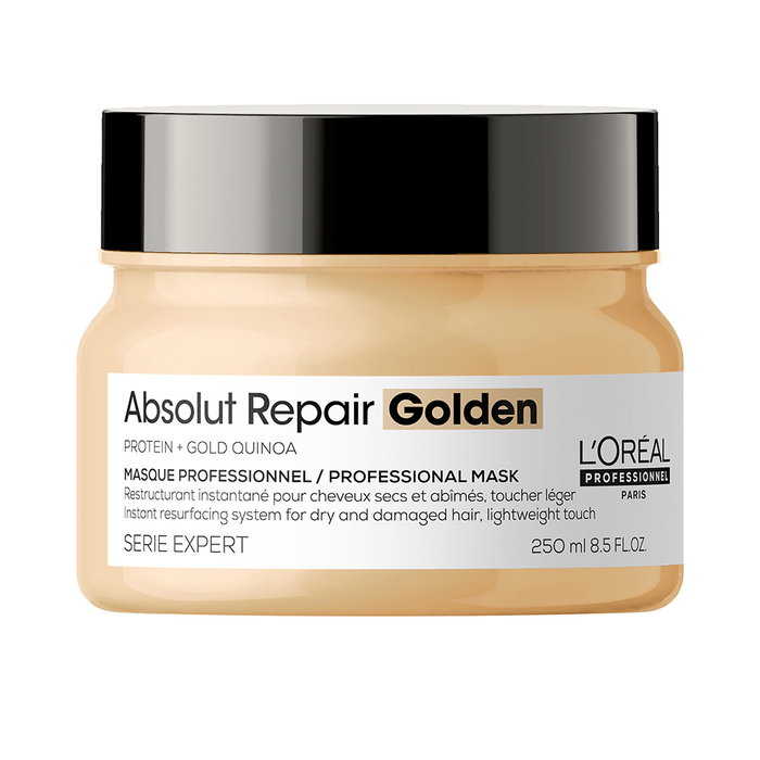 L'Oréal Professionnel Paris Masque Absolut Repair Golden Soin Intense Réparateur Cheveux Abîmés 250 ml L'Oréal Professionnel Paris Masque Absolut Repair Golden Soin Intense Réparateur Cheveux Abîmés 250 ml