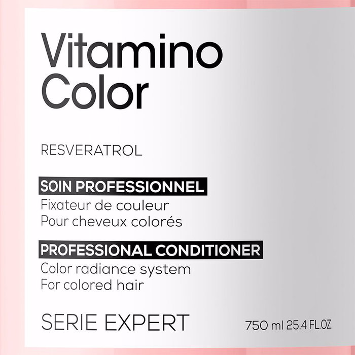 L'Oréal Professionnel Paris Après-shampooing Vitamino Color 750 ml Cheveux Colorés Brillance Douceur
