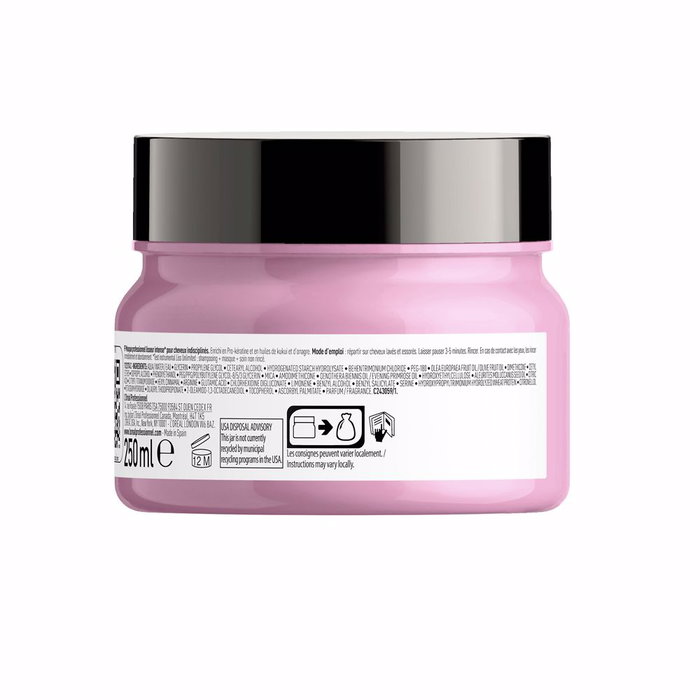 L'Oréal Professionnel Paris Masque LISS UNLIMITED 250 ml - Lissage optimal, anti-frisottis pour cheveux difficiles