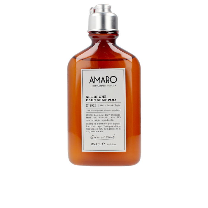 Farmavita AMARO Shampooing Tout-en-Un Nº1924 Cheveux/Barbe/Corps 250 ml Farmavita AMARO Shampooing Tout-en-Un Nº1924 Cheveux/Barbe/Corps 250 ml