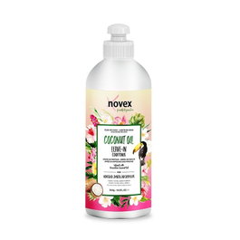 Novex - Crème de coiffage à l'huile de coco 300 g - Hydratation intense, contrôle des frisottis, brillance - Pour cheveux secs