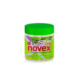 Novex Gelatine Fixatrice Super Aloe Vera 500g - Hydratation, Réparation et Contrôle du Frizz pour Tous Types de Cheveux