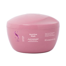 Alfaparf Milano Masque Hydratant Semi Di Lino Moisture 200 ml - Soin Anti-Frizz, Brillance et Douceur Intenses