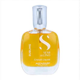 Alfaparf Sérum Semi Di Lino Sublime Cristalli Liquidi 50ml - Protecteur thermique 230°C, Brillance, Végane