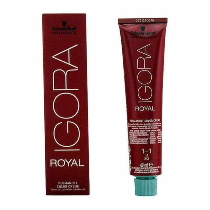 Schwarzkopf IGORA ROYAL #1-1 Crème Colorante Permanente, 60 ml/80 g