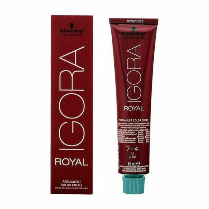 Schwarzkopf IGORA ROYAL #7-4 60 ml la coloration permanente de haute définition