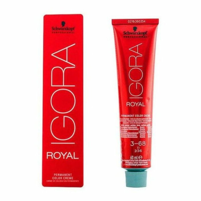 Schwarzkopf IGORA ROYAL 3-68, coloration permanente crème, 60 ml