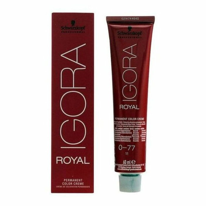 Schwarzkopf IGORA ROYAL 0-77 02/13 Crème Colorante Permanente 60 ml Schwarzkopf IGORA ROYAL 0-77 02/13 Crème Colorante Permanente 60 ml