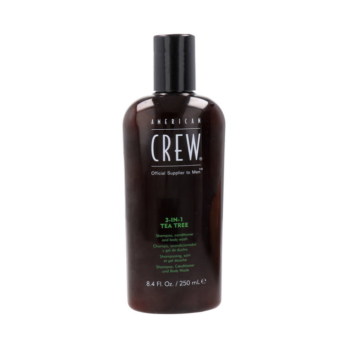 American Crew TEA TREE 3 en 1 Shampooing, Après-shampooing et Gel Douche 250 ml