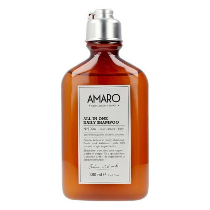 Farmavita AMARO All in One Daily Shampoo n°1924 - Cheveux, Barbe et Corps