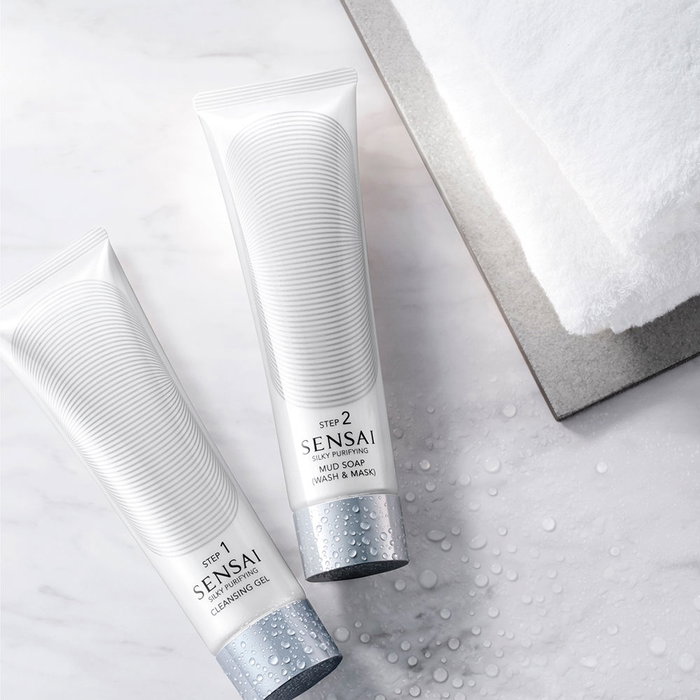 Sensai Gel Nettoyant Purifiant Soyeux - Nettoyant Visage pour Tous Types de Peaux, 125 ml