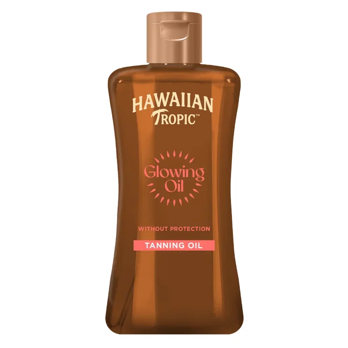 Hawaiian Tropic Huile Bronzante Glowing Mini SPF0 - Flacon de 200 ml