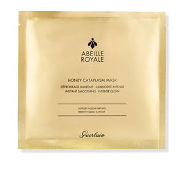 Guerlain ABEILLE ROYALE Masque Cataplasme au Miel et Gelée Royale Soin Visage Hydratant Repulpant - 4 Unités