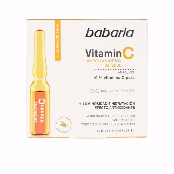 Babaria Vitamine C Antioxydant Défense Ampoules Unidoses 5 x 2 ml Babaria Vitamine C Antioxydant Défense Ampoules Unidoses 5 x 2 ml