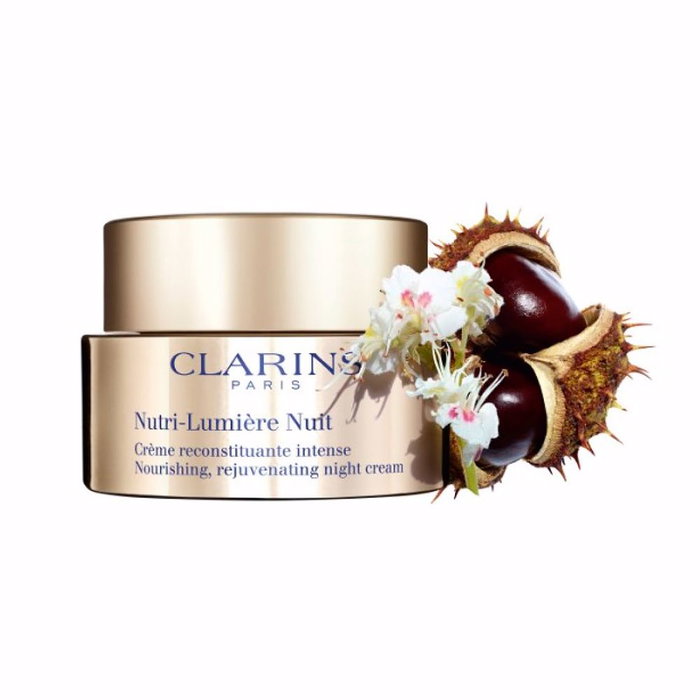 Clarins Nutri-Lumière - Crème de nuit anti-fatigue 50 ml - Soin nourrissant et éclat pour peau revitalisée - Tous types de peaux