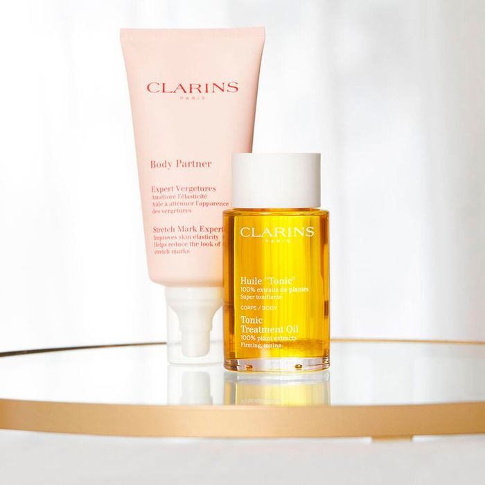 Clarins BODY PARTNER Crème Vergetures - Réduit et prévient l'apparition des vergetures, 175 ml
