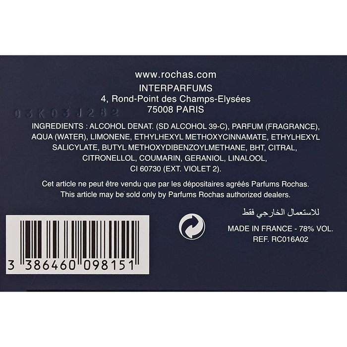 Parfum Homme Rochas L'Homme Rochas EDT 60 ml