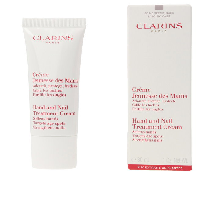Clarins Crème Jeunesse des Mains Ressourçante - Soin Anti-âge pour les Mains et les Ongles, 30 ml
