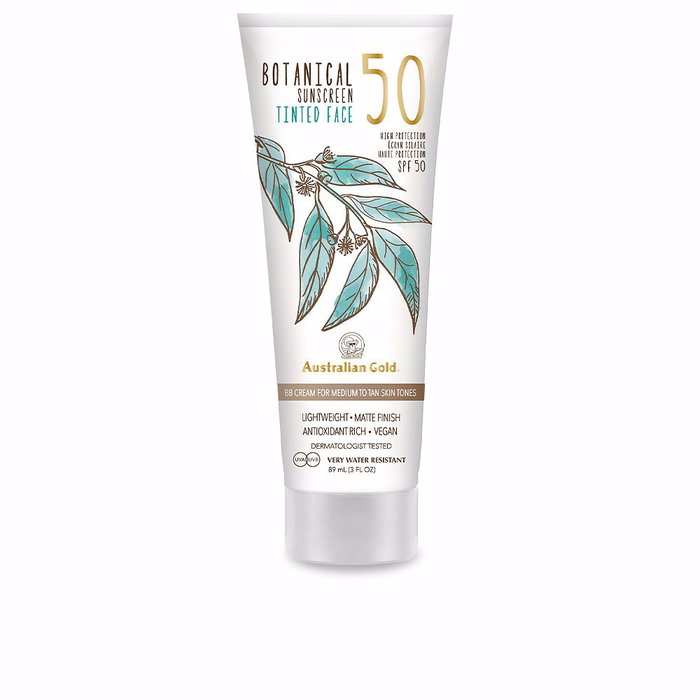 Australian Gold Crème Solaire Teintée SPF50 Visage #medium-tan 88ml