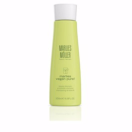 Marlies Möller Shampooing VEGAN PURE Volume Cheveux 200 ml Soin Cuir Chevelu Huile d'Amande Thé Blanc Fortifiant Douceur