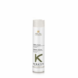 Arual Shampoing Kératine 250 mL - Shampoing fortifiant et régénérant sans parabènes pour cheveux affaiblis