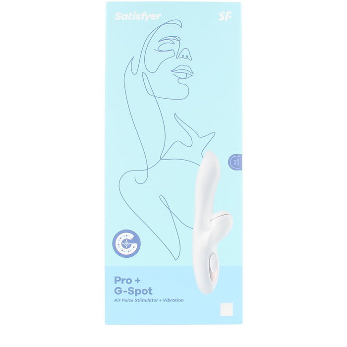 Satisfyer Pro + G-Spot - Vibreur lapin stimulant simultané point G et clitoris - 100% étanche - 1 unité