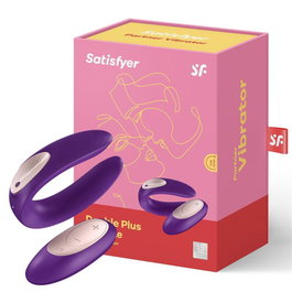 Satisfyer Double Plus – Stimulateur Intime avec Télécommande Sans Fil et Double Contact