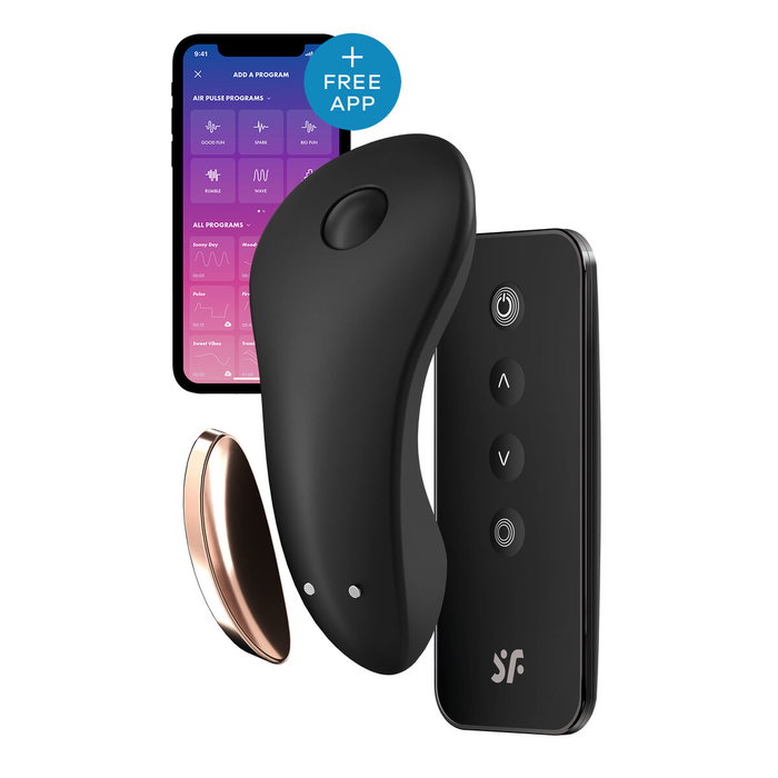 Vibromasseur Satisfyer Little Secret Panty Noir Vibromasseur Satisfyer Little Secret Panty Noir