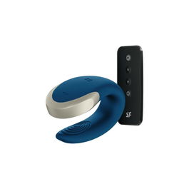 Masseur Couples Satisfyer Double Love Bleu