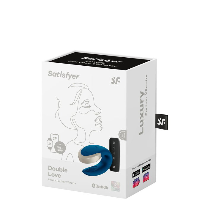 Masseur Couples Satisfyer Double Love Bleu