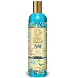 NATURA SIBERICA Oblepikha Shampoing Cheveux Abîmés 400 ml - Réparation et Nutrition Bio