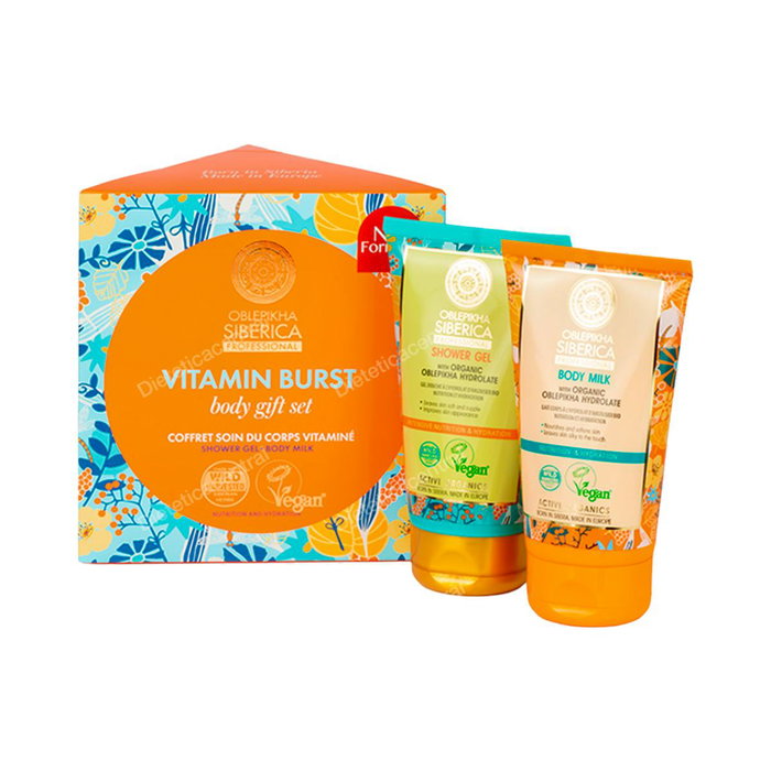Natura Siberica - Set Cadeau Corps Explosion de Vitamines - Gel Douche et Lait Hydratant - 150 ml chacun Natura Siberica - Set Cadeau Corps Explosion de Vitamines - Gel Douche et Lait Hydratant - 150 ml chacun