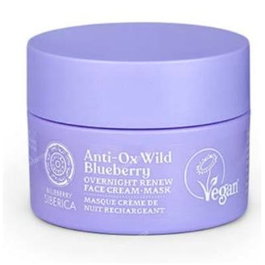 Natura Siberica ANTI-OX WILD BLUEBERRY Masque Crème de Nuit Myrtille 50ml