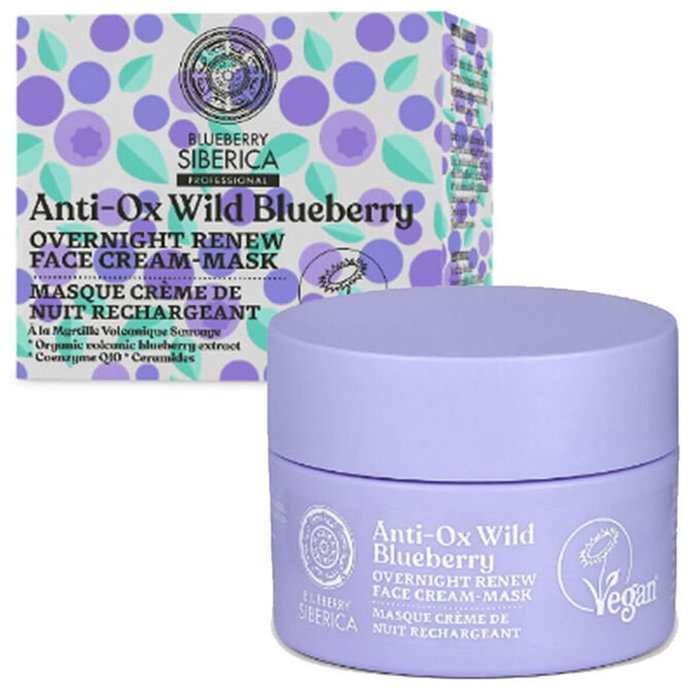 Natura Siberica ANTI-OX WILD BLUEBERRY Masque Crème de Nuit Myrtille 50ml Natura Siberica ANTI-OX WILD BLUEBERRY Masque Crème de Nuit Myrtille 50ml