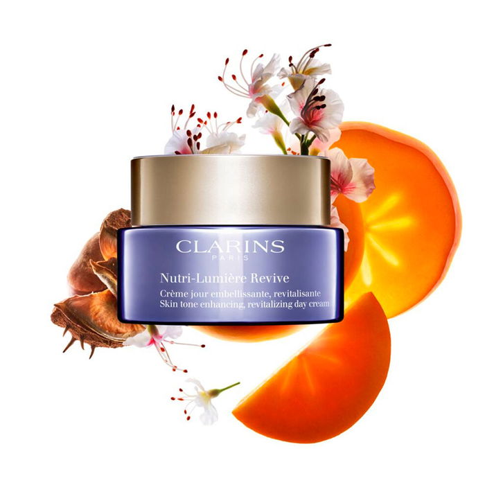 Clarins Nutri Lumière Revitalise Crème de Jour Femme 50 ml - Soin Éclat et Nutrition Intense pour Peau Mature