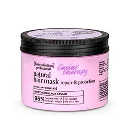 Natura Siberica Hair Evolution Caviar Mascarilla Capilar 150 Ml - Masque Capillaire au Caviar Noir Nordique et Kératine Hydrolysée, Traitement Intensif pour Cheveux
