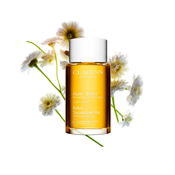 Clarins Huile Relaxante Apaisante et Nourrissante pour le Corps, Relax, 100 ml