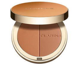 Clarins EVER BRONZE duo poudre bronzante #03 Poudre Bronzante pour le Visage avec Éclat Naturel et Effet Bonne Mine