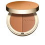 Clarins EVER BRONZE duo poudre bronzante #03 Poudre Bronzante pour le Visage avec Éclat Naturel et Effet Bonne Mine