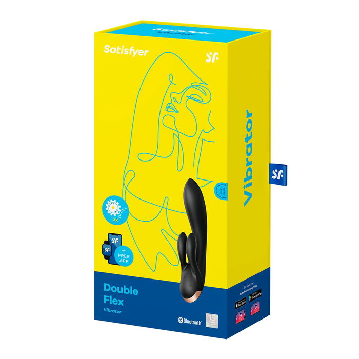 Vibration de Stimulation Double Satisfyer Flex Noir