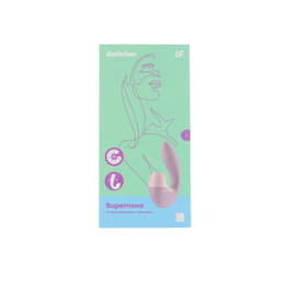 Satisfyer Supernova Stimulateur Clitoridien à Ondes de Pression, Vibromasseur Point G, 10 Modes, 11 Niveaux d'Intensité, Ventouse, Rose