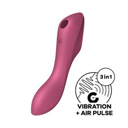 Satisfyer Curvy Trinity 3 Vibrateur à air Rouge 1 unité