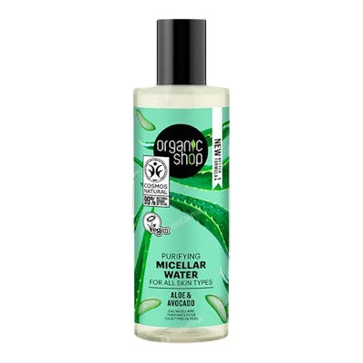 ORGANIC SHOP - Eau Micellaire Purifiante Pour Tous Types de Peau à l'Avocat et à l'Aloès 150 ml ORGANIC SHOP - Eau Micellaire Purifiante Pour Tous Types de Peau à l'Avocat et à l'Aloès 150 ml