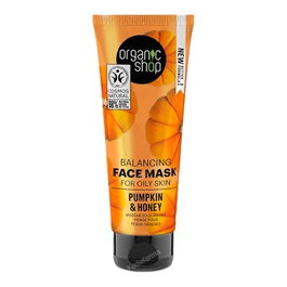 ORGANIC SHOP Mascarille Faciale Équilibrante pour Peau Grasse Citrouille et Miel