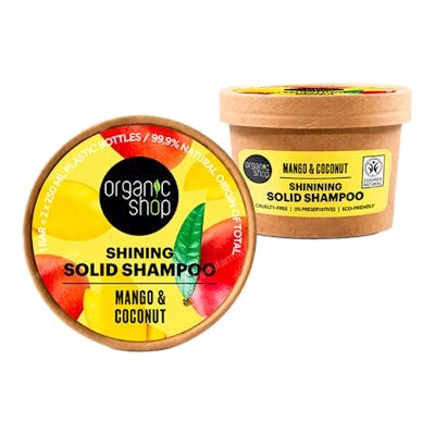 Organic Shop Shampoing solide brillance mangue et coco 60 g Organic Shop Shampoing solide brillance mangue et coco 60 g