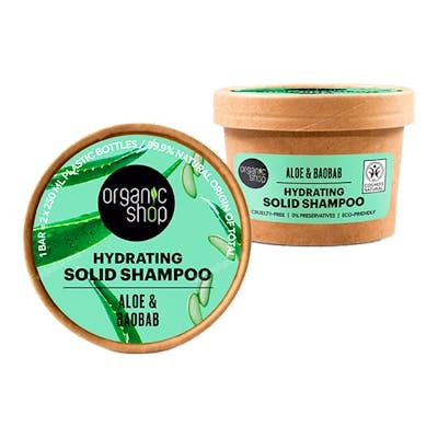 ORGANIC SHOP Shampoing Solide Hydratant Aloe Et Baobab, 60 G ORGANIC SHOP Shampoing Solide Hydratant Aloe Et Baobab, 60 G