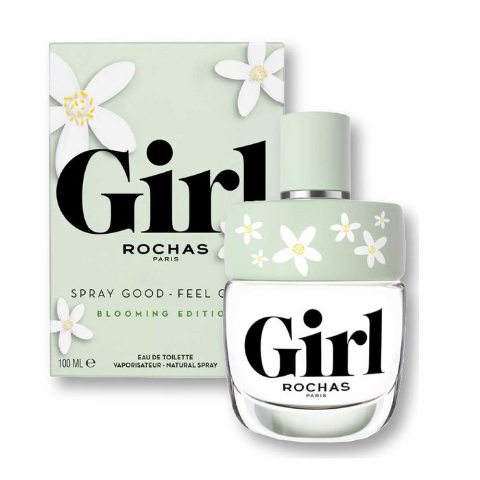 Rochas Girl Blooming Eau de Toilette 100 ml Vaporisateur - Édition Limitée aux Fleurs de Néroli - Parfum Féminin Floral Boisé et Citronné Rochas Girl Blooming Eau de Toilette 100 ml Vaporisateur - Édition Limitée aux Fleurs de Néroli - Parfum Féminin Floral Boisé et Citronné
